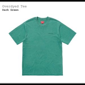 SUPREME Overdyed Tee Green CONFIRMED